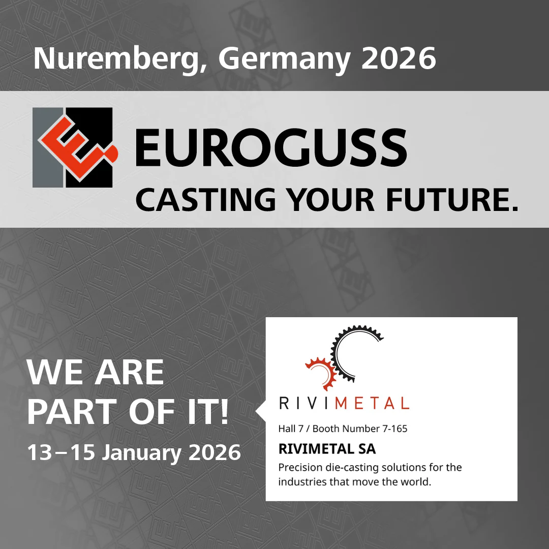 Archivierte RIVIMETAL-Ankündigung zur EUROGUSS 2026, Halle 7, Stand 7-165