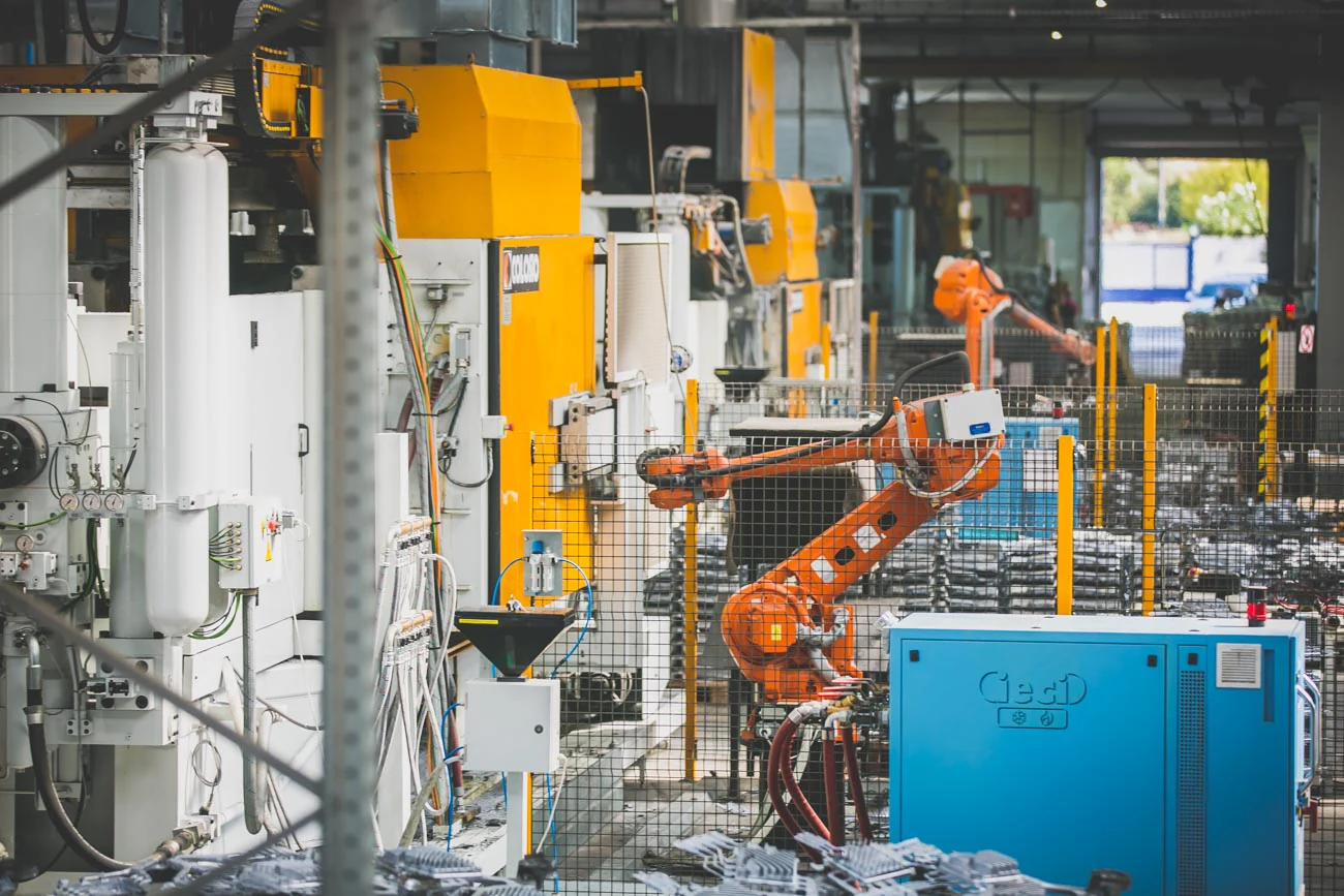 Automated RIVIMETAL high-pressure die casting production