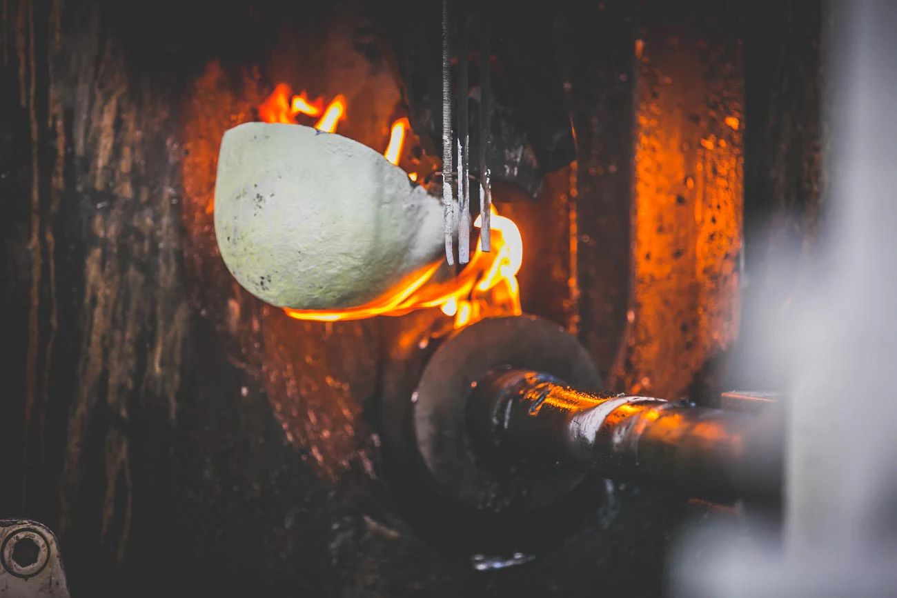 Authentische Details des RIVIMETAL-Aluminiumgussverfahrens