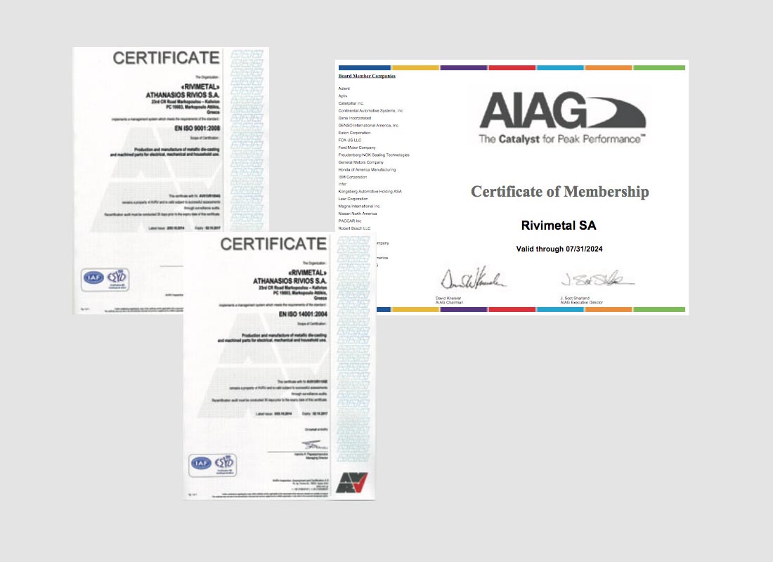 ISO-Zertifizierungen